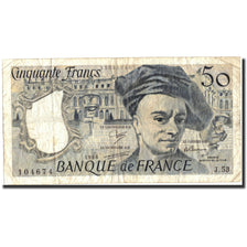 Banknote, France, 50 Francs, 50 F 1976-1992 ''Quentin de La Tour'', 1988, 1988