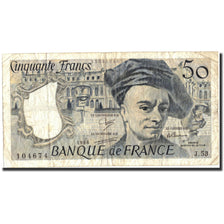 Biljet, Frankrijk, 50 Francs, 50 F 1976-1992 ''Quentin de La Tour'', 1988, 1988