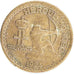 Monaco, 50 Centimes, 1924, Poissy, EF(40-45), Aluminium-Bronze, Gadoury #124,...