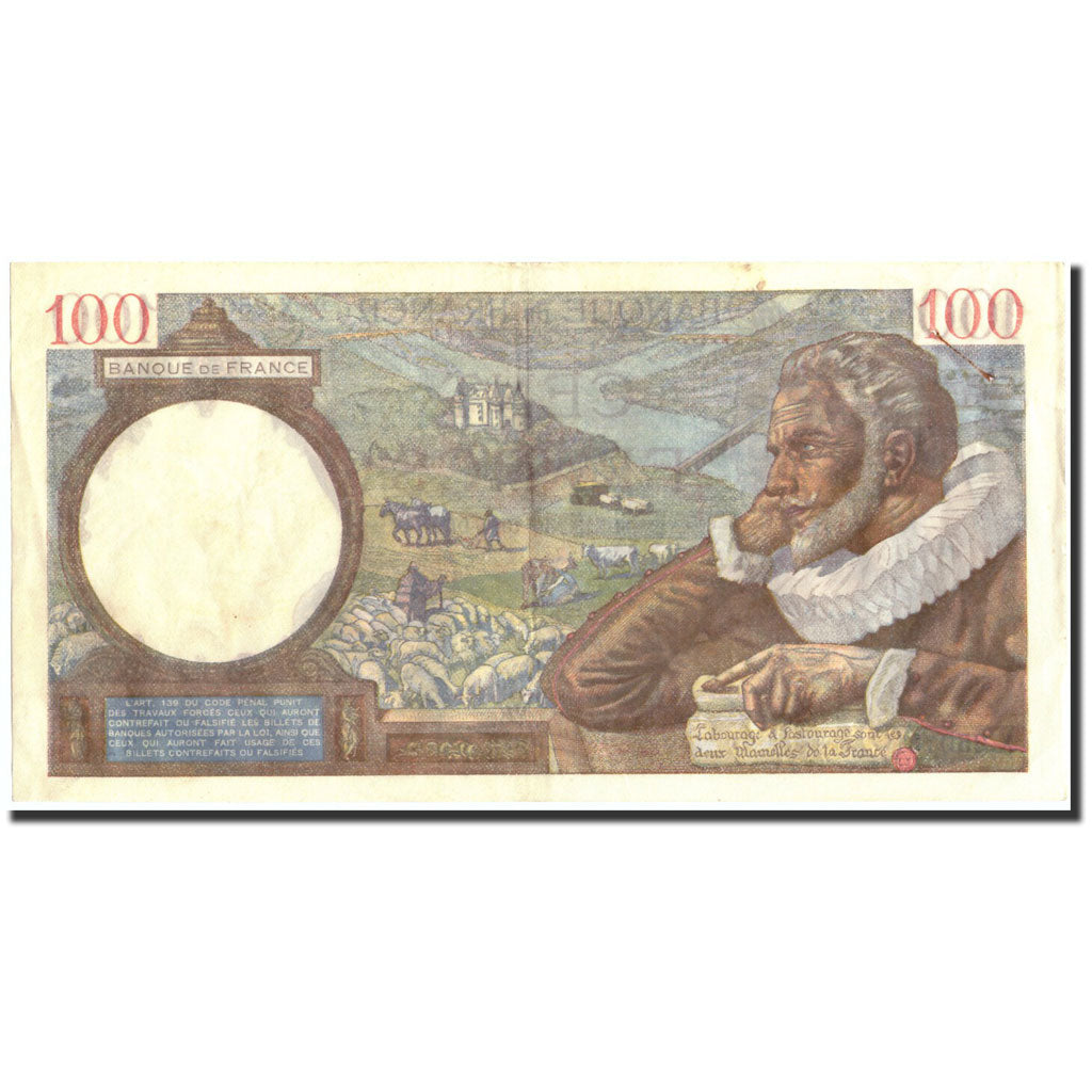 Francia, 100 Francs, 100 F 1939-1942 ''Sully'', 1941, KM:94, 1941-10-30, MBC+