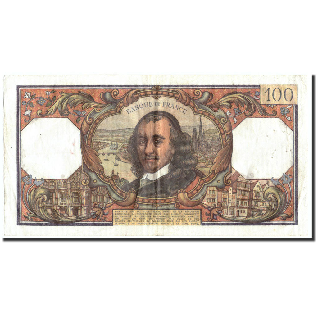 Banconote, Francia, 100 Francs, 100 F 1964-1979 ''Corneille'', 1967, 1967-12-07