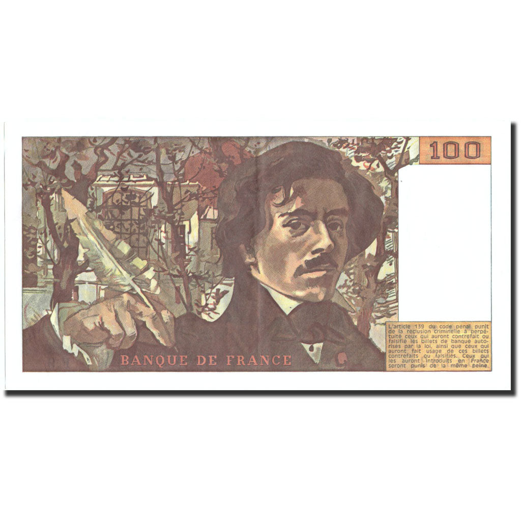 Billet, France, 100 Francs, 100 F 1978-1995 ''Delacroix'', 1978, 1978, TTB+