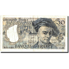 Biljet, Frankrijk, 50 Francs, 50 F 1976-1992 ''Quentin de La Tour'', 1984, 1984
