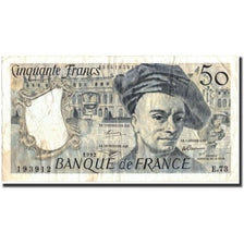 Geldschein, Frankreich, 50 Francs, 50 F 1976-1992 ''Quentin de La Tour'', 1992