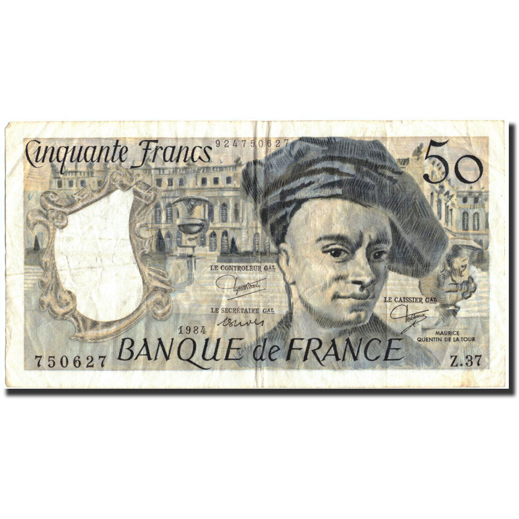 Billet, France, 50 Francs, 50 F 1976-1992 ''Quentin de La Tour'', 1984, 1984