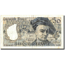 Banconote, Francia, 50 Francs, 50 F 1976-1992 ''Quentin de La Tour'', 1984