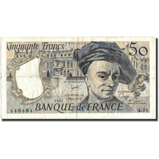 Francia, 50 Francs, 50 F 1976-1992 ''Quentin de La Tour'', 1981, KM:152b, 1981