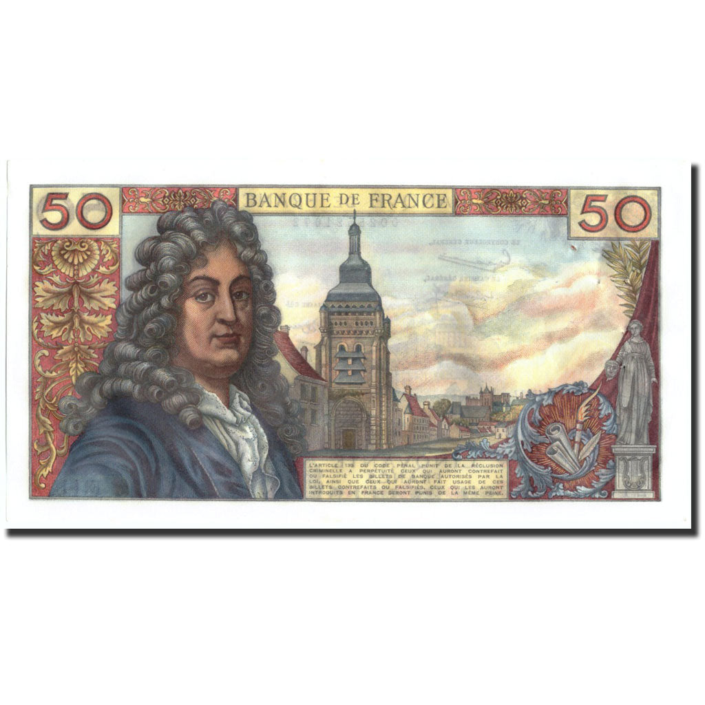 Francia, 50 Francs, 50 F 1962-1976 ''Racine'', 1962, KM:148a, 1962-06-07, BB+