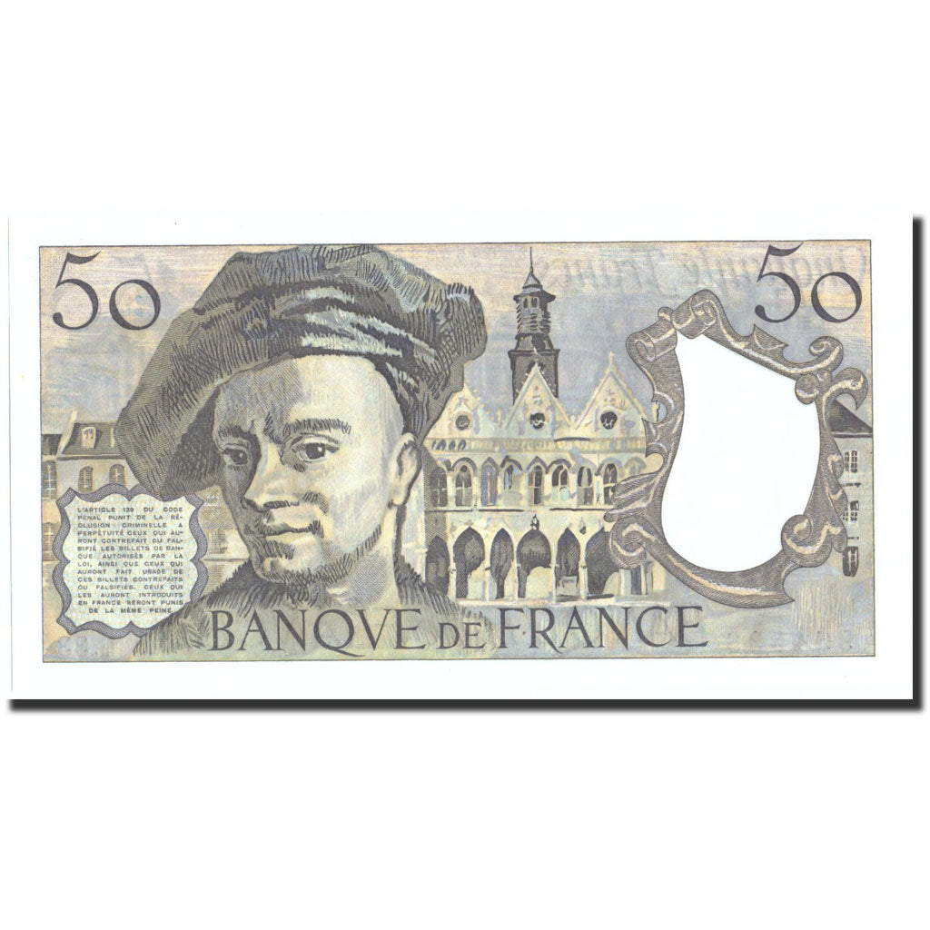 Banknote, France, 50 Francs, 50 F 1976-1992 ''Quentin de La Tour'', 1983, 1983