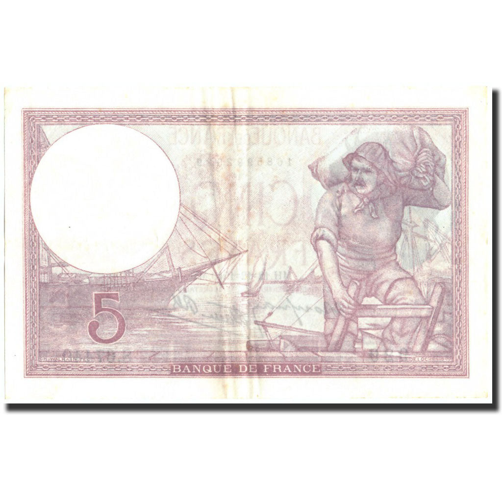 Banknote, France, 5 Francs, 5 F 1917-1940 ''Violet'', 1940, 1940-12-12
