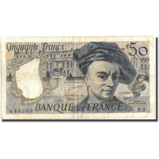 France, 50 Francs, 50 F 1976-1992 ''Quentin de La Tour'', 1976, KM:152a, 1976