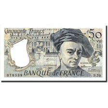 France, 50 Francs, 50 F 1976-1992 ''Quentin de La Tour'', 1992, KM:152f, 1992