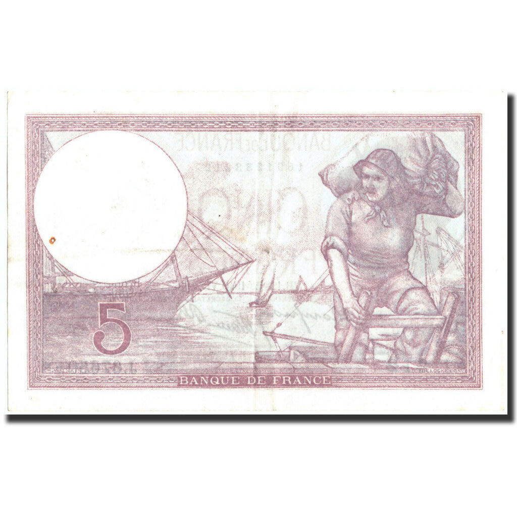 Banknote, France, 5 Francs, 5 F 1917-1940 ''Violet'', 1940, 1940-12-12