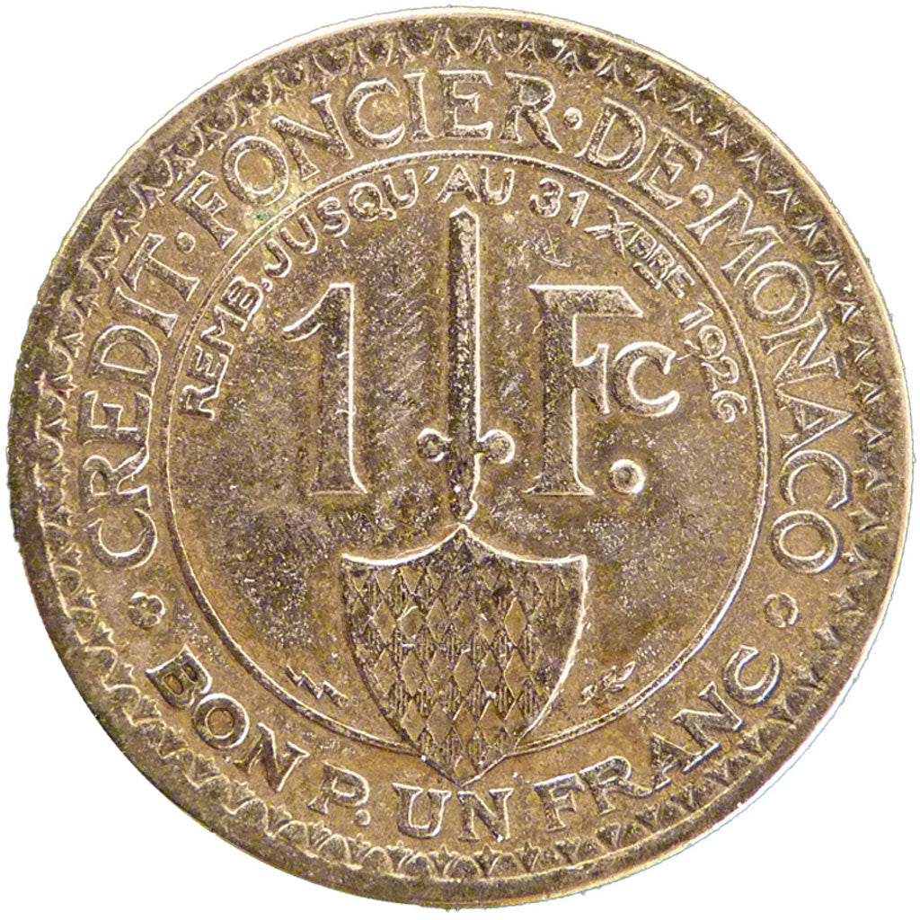 Louis II, Monaco, 1Franc