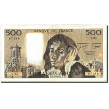 France, 500 Francs, 500 F 1968-1993 ''Pascal'', 1978, KM:156d, 1978-10-05