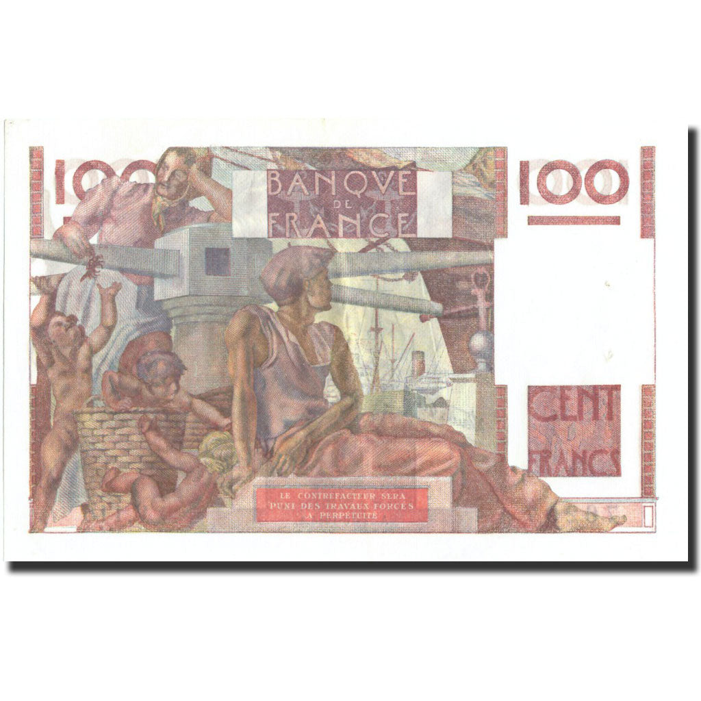 France, 100 Francs, 100 F 1945-1954 ''Jeune Paysan'', 1946, KM:128a, 1946-10-31