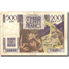 France, 500 Francs, 500 F 1945-1953 ''Chateaubriand'', 1946, KM:129a