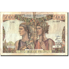 France, 5000 Francs, 5 000 F 1949-1957 ''Terre et Mer'', 1949, 1949-11-03, B