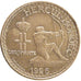 Monaco, 1 Franc, 1926, Poissy, AU(50-53), Aluminium-Bronze, Gadoury #128, 4.00