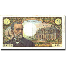 Biljet, Frankrijk, 5 Francs, 5 F 1966-1970 ''Pasteur'', 1966, 1966-11-04, TB+