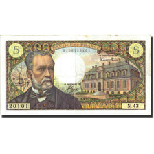 Banknote, France, 5 Francs, 5 F 1966-1970 ''Pasteur'', 1966, 1966-11-04