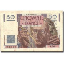 France, 50 Francs, 50 F 1946-1951 ''Le Verrier'', 1946, KM:127a, 1946-05-16