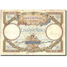 Frankreich, 50 Francs, 50 F 1927-1934 ''Luc Olivier Merson'', 1933, KM:80b