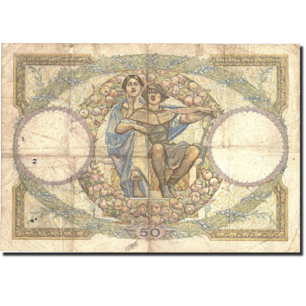 Frankreich, 50 Francs, 50 F 1927-1934 ''Luc Olivier Merson'', 1933, KM:80b