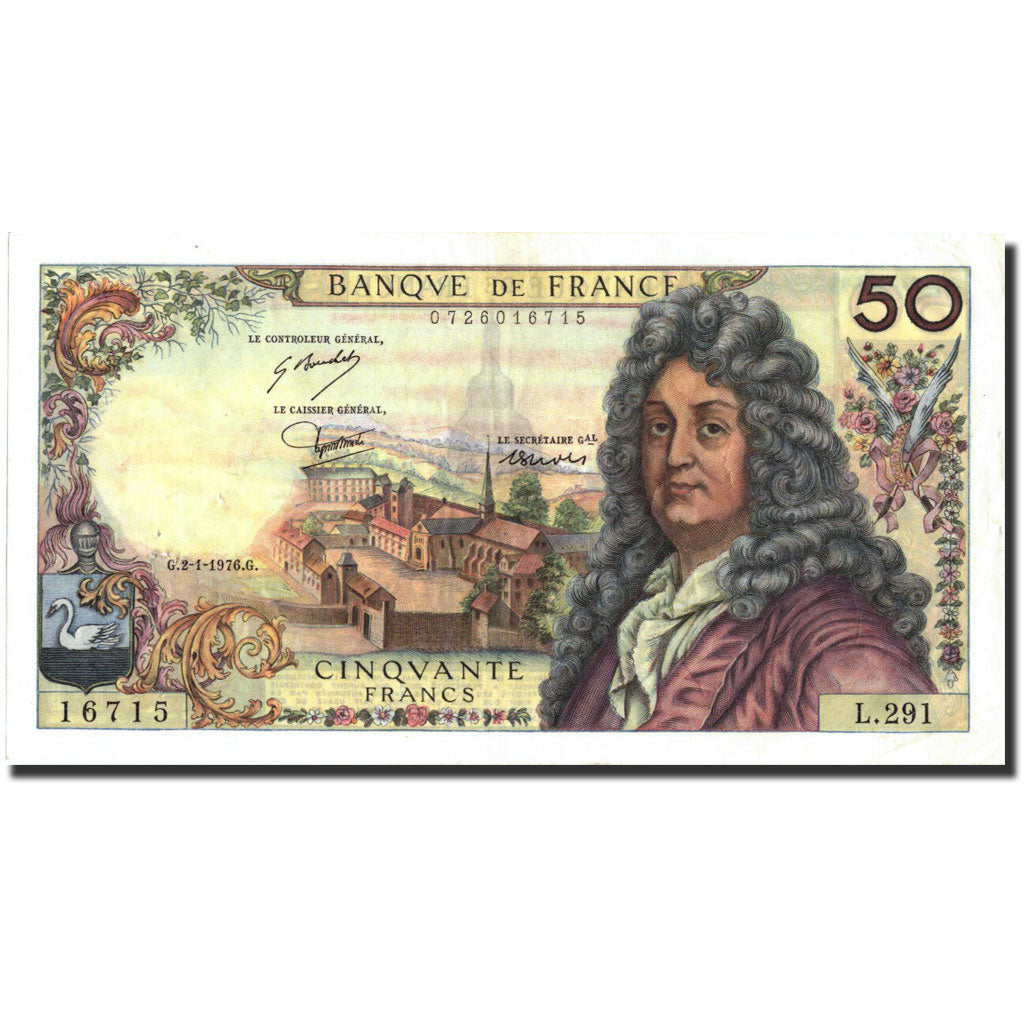 France, 50 Francs, 50 F 1962-1976 ''Racine'', 1976, KM:148f, 1976-01-02