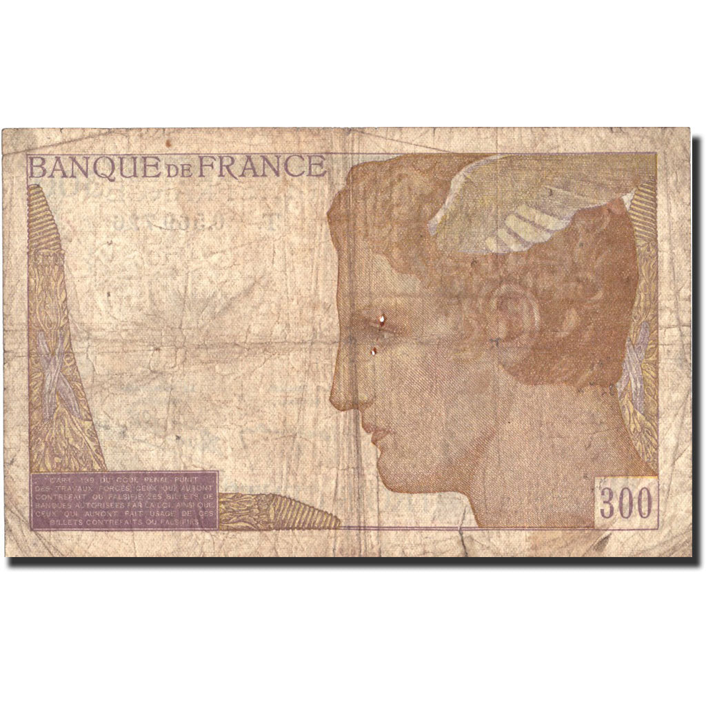 Banconote, Francia, 300 Francs, 300 F 1938-1939, 1939, Undated (1939), B
