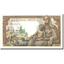 Francia, 1000 Francs, 1 000 F 1942-1943 ''Déesse Déméter'', 1943, KM:102