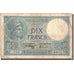 France, 10 Francs, 10 F 1916-1942 ''Minerve'', 1917, KM:73a, 1917-09-19