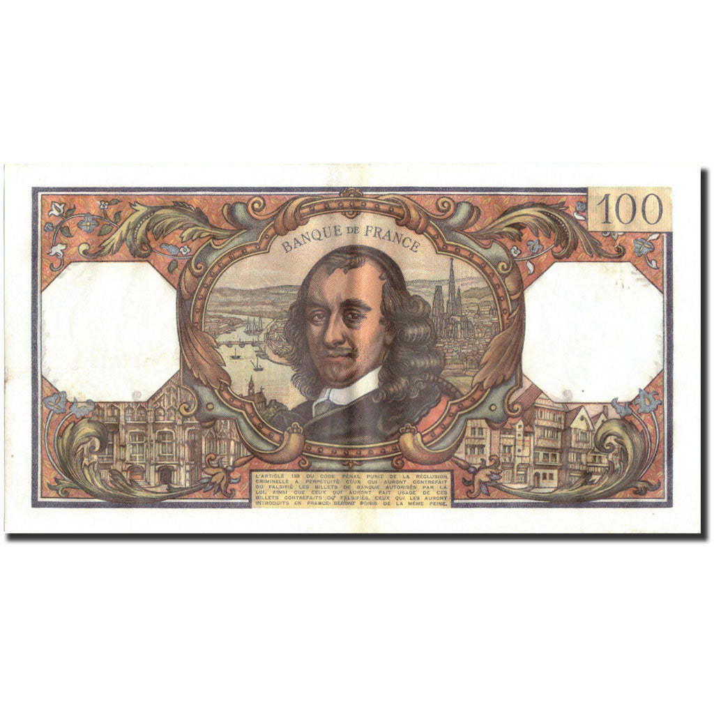France, 100 Francs, 100 F 1964-1979 ''Corneille'', 1967, KM:149b, 1967-04-06