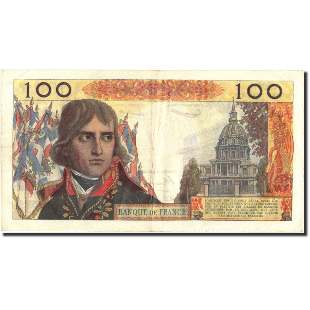 Banconote, Francia, 100 Nouveaux Francs, 100 NF 1959-1964 ''Bonaparte'', 1961