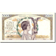 France, 5000 Francs, 5 000 F 1934-1944 ''Victoire'', 1942, KM:97c, 1942-03-05