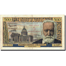 Biljet, Frankrijk, 5 Nouveaux Francs on 500 Francs, 5 NF 1959-1965 ''Victor