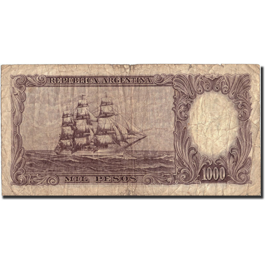 Banknote, Argentina, 1000 Pesos, Undated, Undated, KM:279b, VG(8-10)