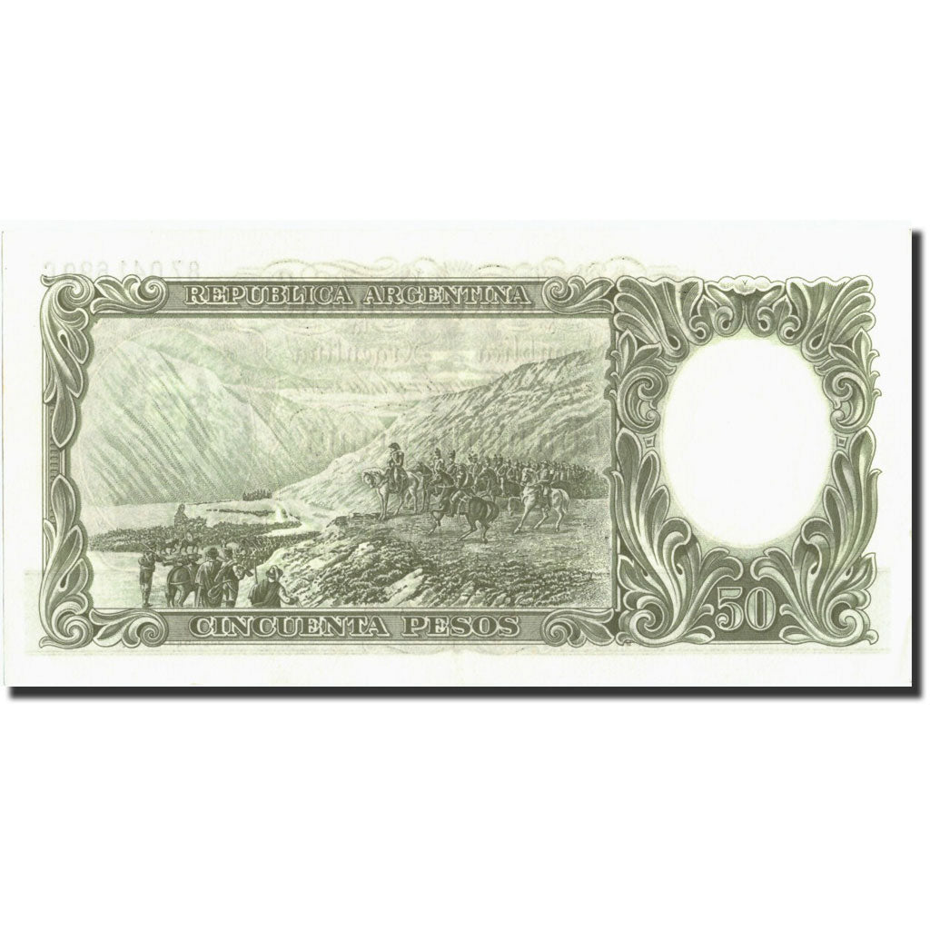 Banknote, Argentina, 50 Pesos, Undated, Undated, KM:271b, UNC(63)