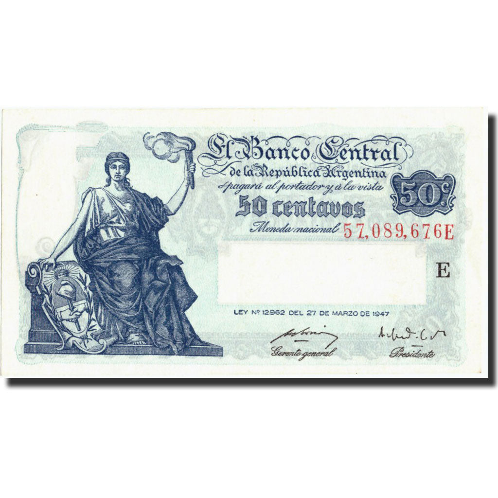 Argentina, 50 Centavos, 1947, KM:256, 1947, UNC(65-70)