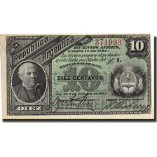 Banknote, Argentina, 10 Centavos, 1883, 1883, KM:6, EF(40-45)