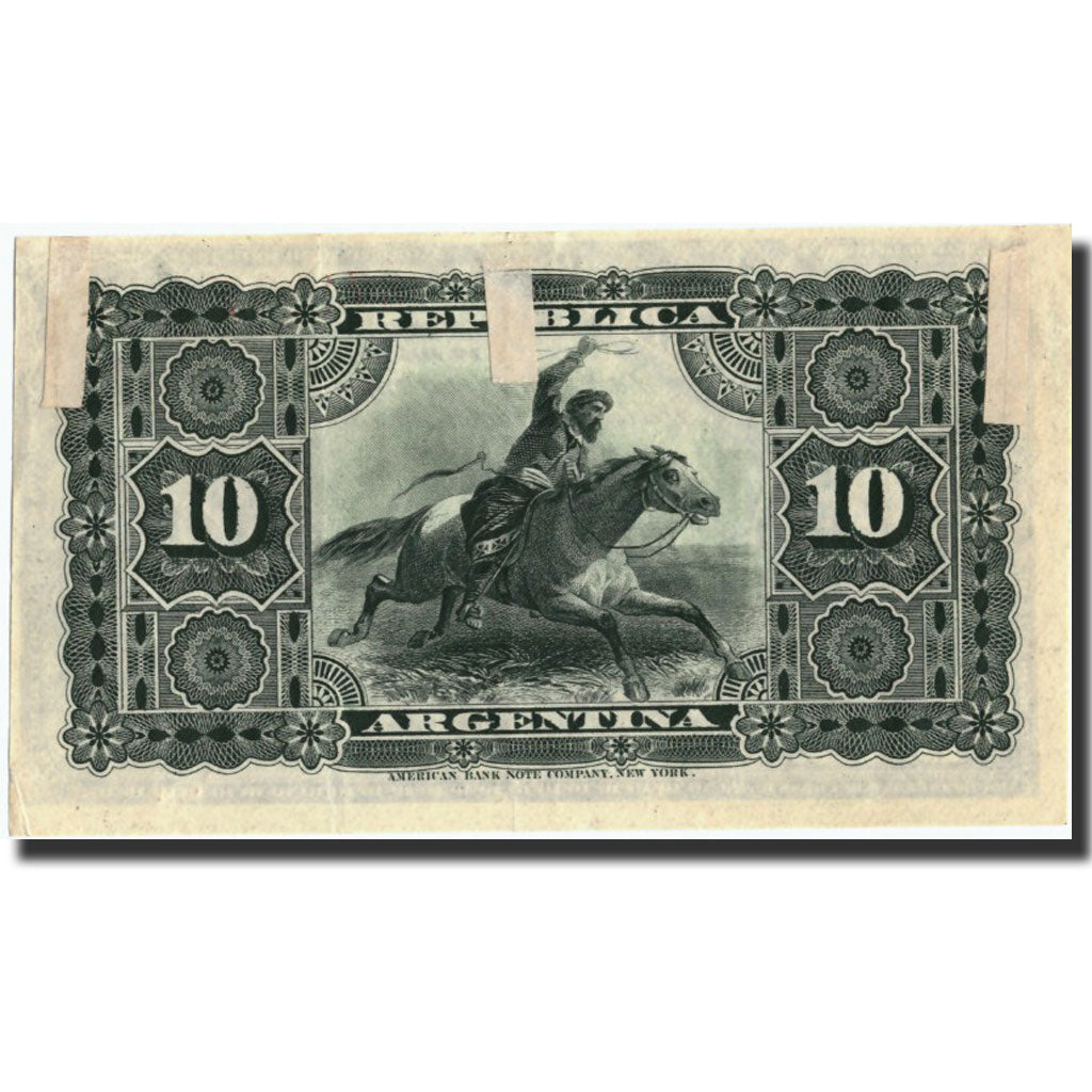 Banknote, Argentina, 10 Centavos, 1883, 1883, KM:6, EF(40-45)