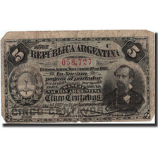 Argentina, 5 Centavos, 1891, KM:209, 1891-11-01, VG(8-10)