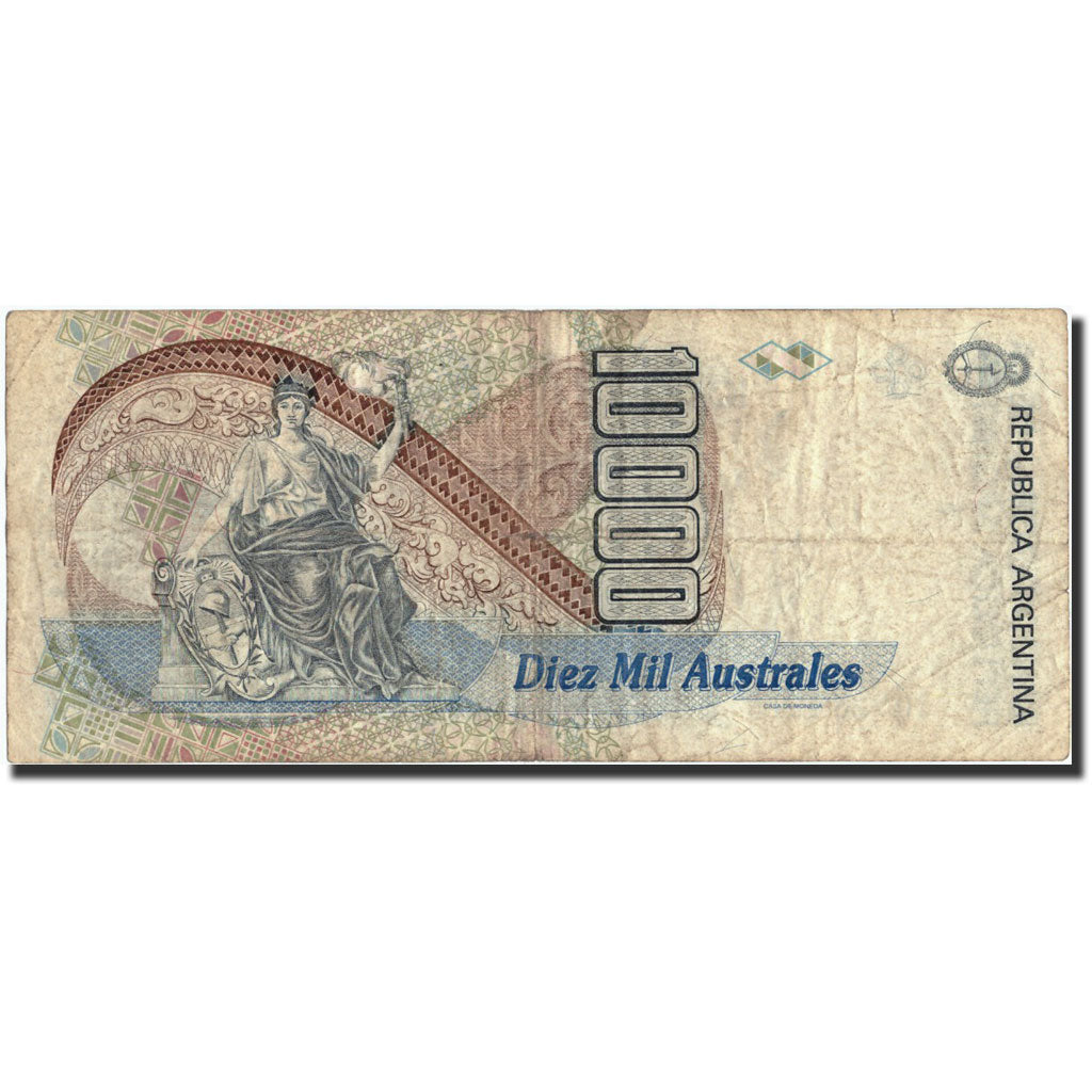 Argentina, 10,000 Australes, undated ( 1989-91), KM:334a, undated ( 1989-91)