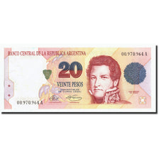 Argentina, 20 Pesos, UNDATED (1992-1997), KM:343a, Undated (1992-1997), UNC(63)