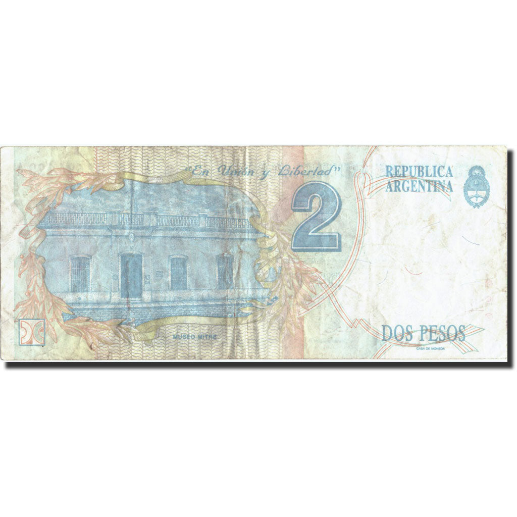 Argentina, 2 Pesos, undated ( 1992-97), KM:340a, undated ( 1992-97), EF(40-45)