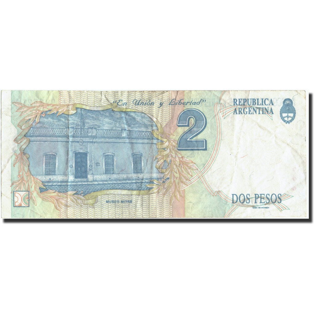 Banknote, Argentina, 2 Pesos, UNDATED (1992-1997), Undated (1992-1997), KM:340b