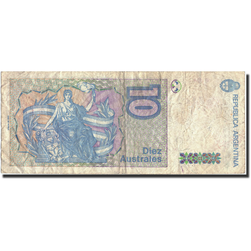 Banknote, Argentina, 10 Australes, Undated (1985-89), Undated (1985-1989)