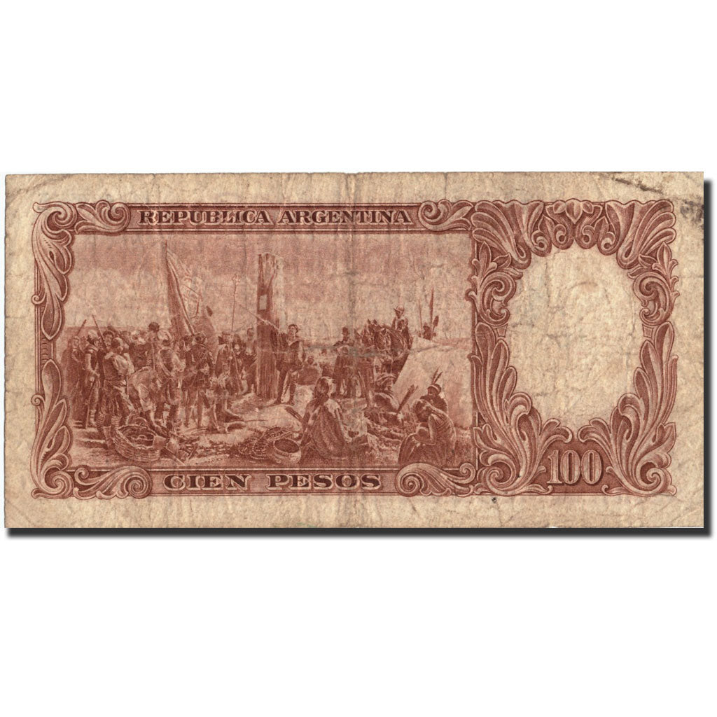 Argentina, 100 Pesos, 1935, KM:267a, 1935, VG(8-10)