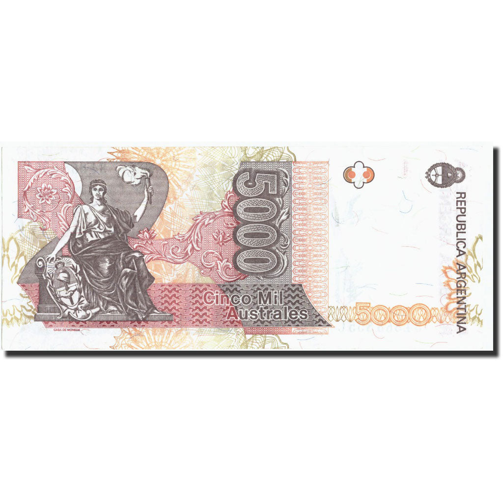 Argentina, 5000 Australes, Undated (1989-91), KM:330a, undated (1989-91)