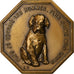 France, Medal, Voeux, Chien, AU(55-58), Bronze